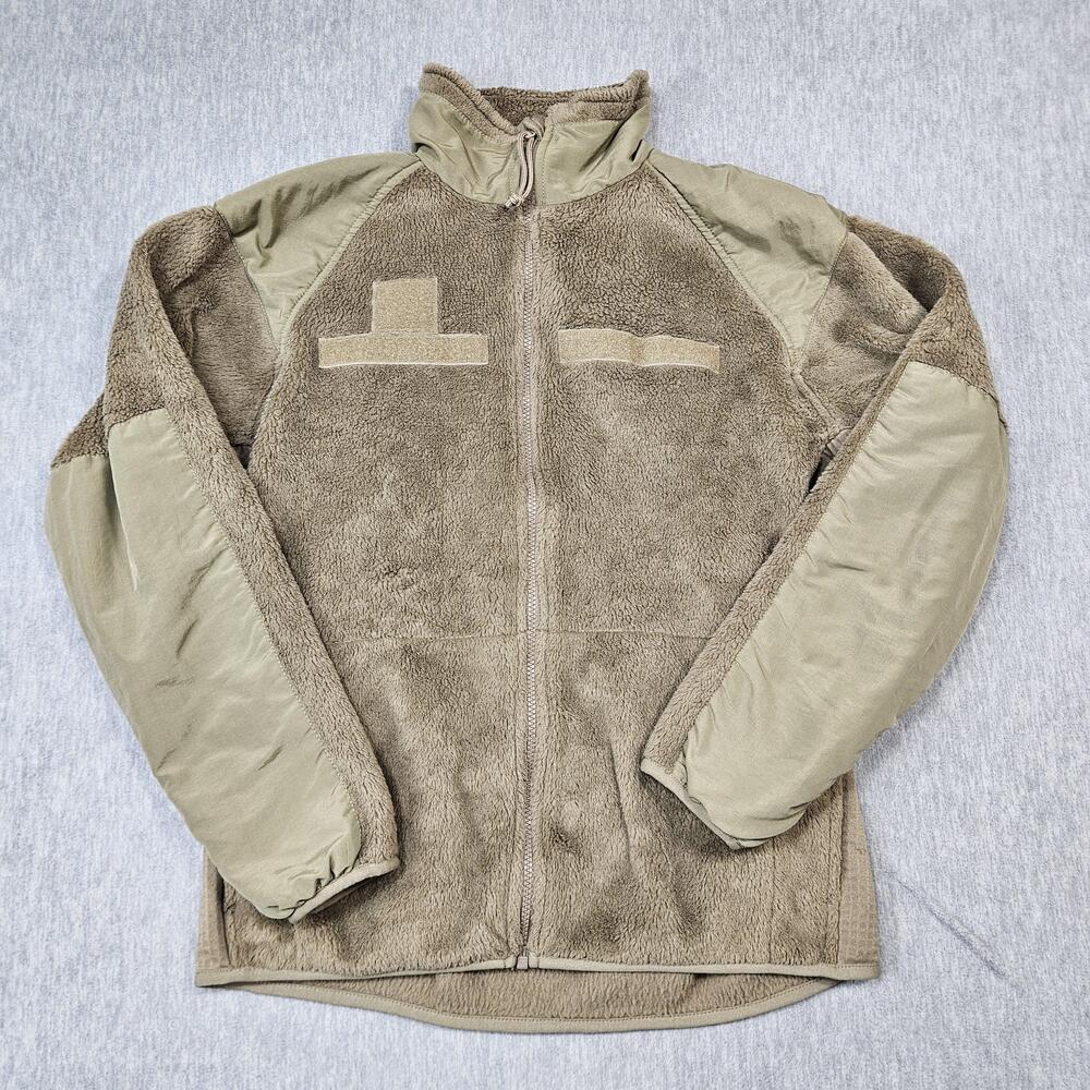 Polartec Jacket Mens Small Brown Fleece Cold Weather GEN III Military Issue USA